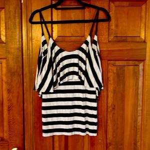 Tank top with low cut back